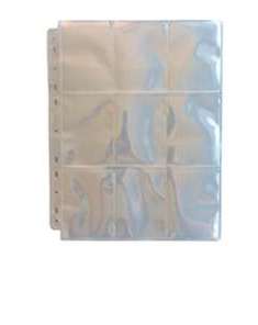 Folha Premium Transparente para Fichário Central - 9 bolsos - 11 furos