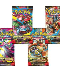 Booster Pokémon Megaevolução - Pacote com 6 cartas cada - PT 1 UN